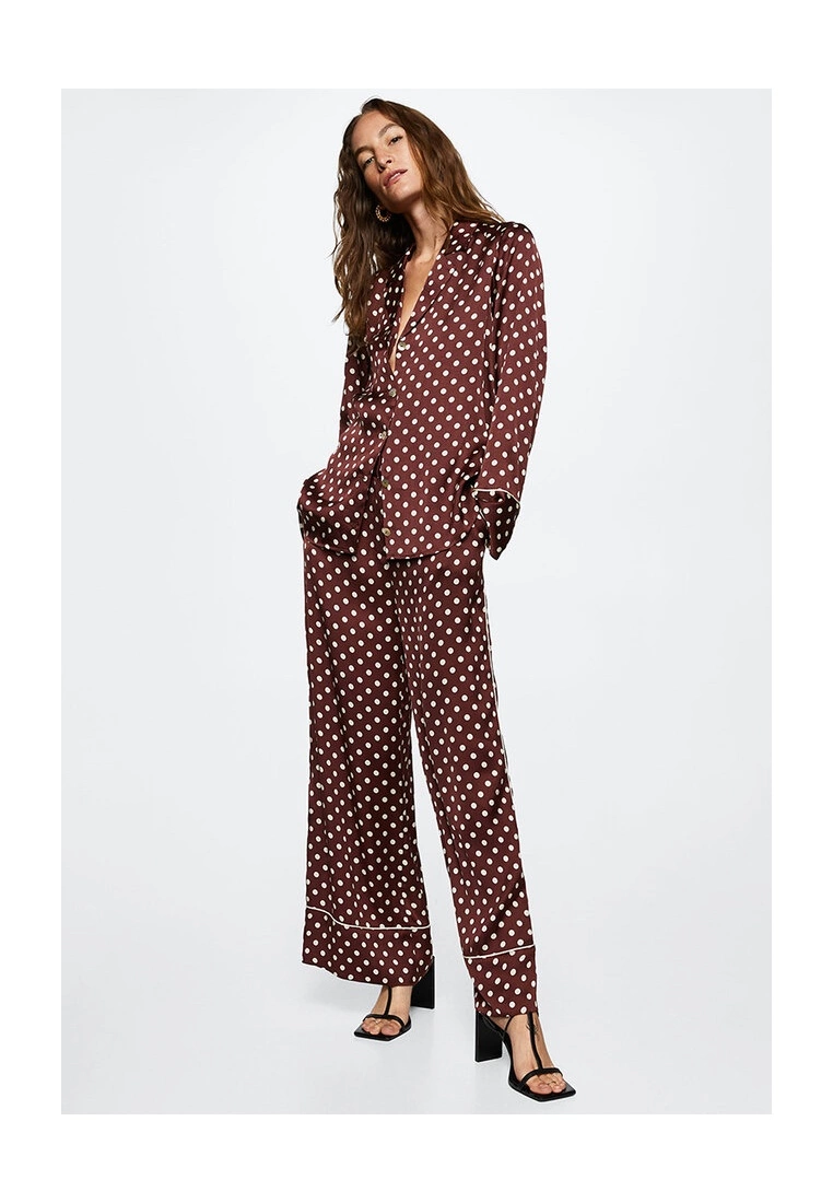 Mango Polka-Dot Satin Trousers 7 Mango Polka-Dot Satin Trousers - Image 5