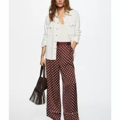 Mango Polka-Dot Satin Trousers 15 Mango Polka-Dot Satin Trousers -Mango popular store mango 0929 4950326 6