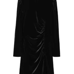 Mango Ruched Velvet Dress -Mango popular store mango 0932 4606336 8