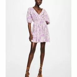 Mango Flowy Printed Dress 16 Mango Flowy Printed Dress -Mango popular store mango 0950 9050326 6