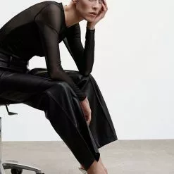 Mango Tulle Panel Bodysuit 12 Mango Tulle Panel Bodysuit -Mango popular store mango 0959 5217336 4