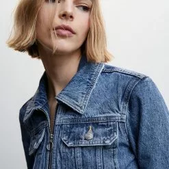 Mango Frayed Hem Denim Jacket -Mango popular store mango 0974 6849046 3