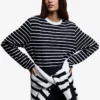 Mango Striped Cotton-Blend Sweatshirt