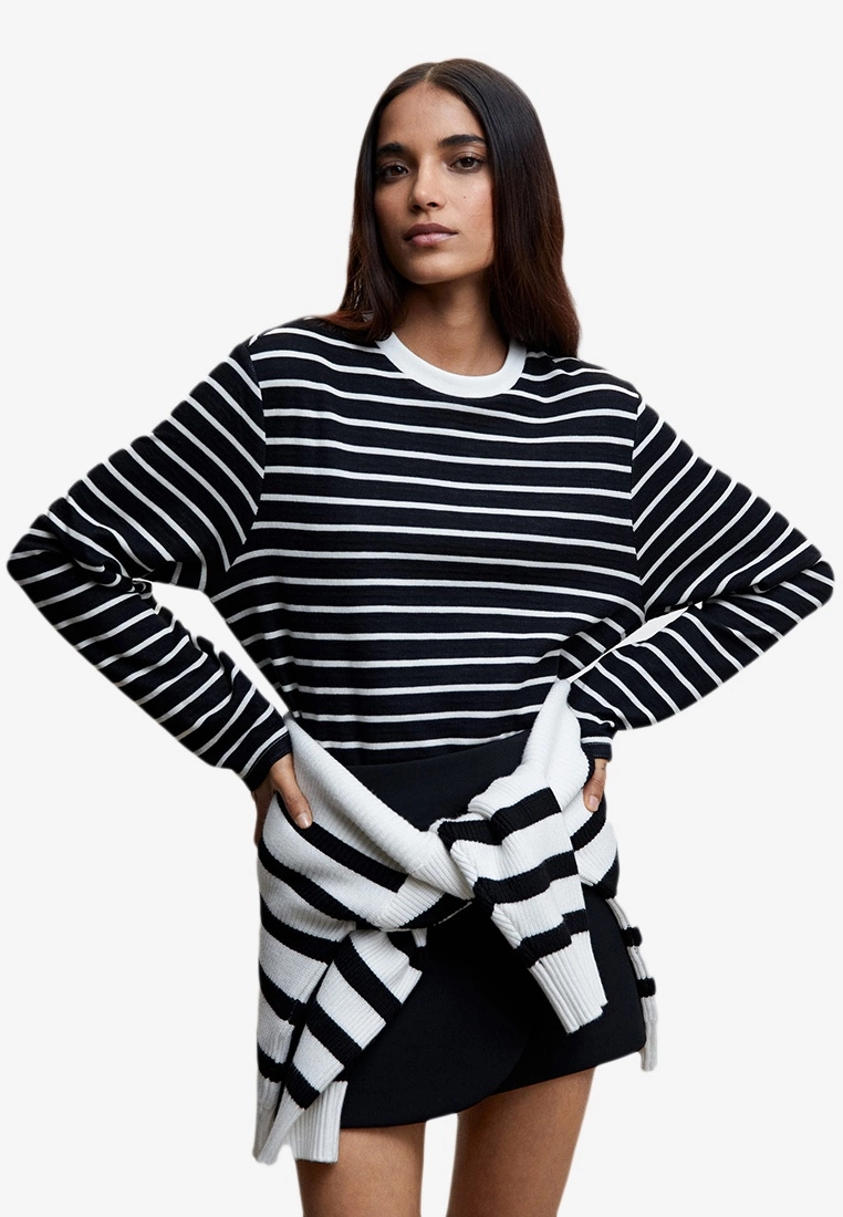 Mango Striped Cotton-Blend Sweatshirt 3 Mango Striped Cotton-Blend Sweatshirt