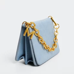 Mango Crocodile Effect Chain Purse -Mango popular store mango 0985 8426336 2