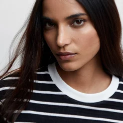 Mango Striped Cotton-Blend Sweatshirt 13 Mango Striped Cotton-Blend Sweatshirt -Mango popular store mango 0986 0359046 4