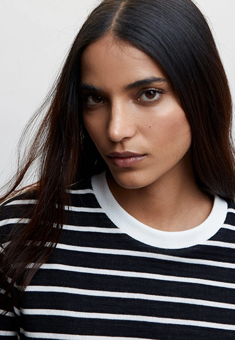 Mango Striped Cotton-Blend Sweatshirt 6 Mango Striped Cotton-Blend Sweatshirt - Image 4