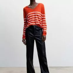 Mango V-Neck Fine Knit Sweater -Mango popular store mango 0988 3339046 4