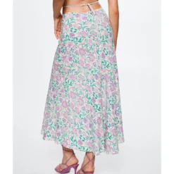Mango Flowy Printed Skirt -Mango popular store mango 0999 9150326 3
