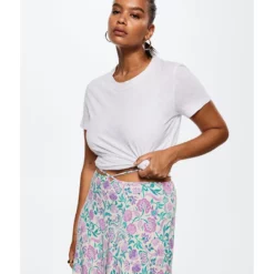 Mango Flowy Printed Skirt -Mango popular store mango 1001 9150326 8
