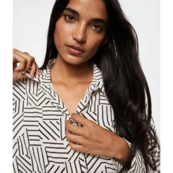 Mango Buttoned Flowy Shirt -Mango popular store mango 1006 4840326 4