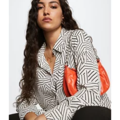 Mango Buttoned Flowy Shirt -Mango popular store mango 1006 4840326 6