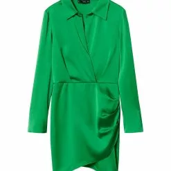 Mango Ruched Detail Dress -Mango popular store mango 1011 4126626 6