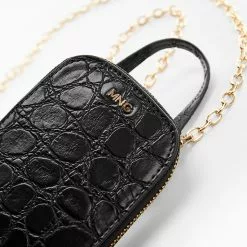 Mango Crocodile-Effect Cell Phone Bag -Mango popular store mango 1018 5157636 4