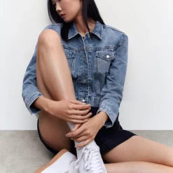 Mango Pocketed Denim Jacket 13 Mango Pocketed Denim Jacket -Mango popular store mango 1019 3357636 4