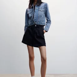 Mango Pocketed Denim Jacket 15 Mango Pocketed Denim Jacket -Mango popular store mango 1020 3357636 6