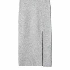 Mango Slit Knitted Skirt -Mango popular store mango 1022 2657636 7