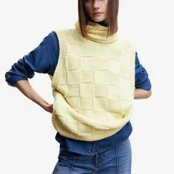 Mango Turtleneck Knitted Vest