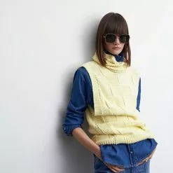 Mango Turtleneck Knitted Vest 12 Mango Turtleneck Knitted Vest -Mango popular store mango 1041 2149046 4