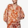 Mango Satin Print Blouse 1 Mango Satin Print Blouse -Mango popular store mango 1041 5056336 1