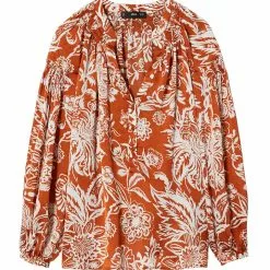 Mango Satin Print Blouse -Mango popular store mango 1043 5056336 7