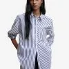 Mango Striped Cotton Shirt -Mango popular store mango 1043 6059046 1