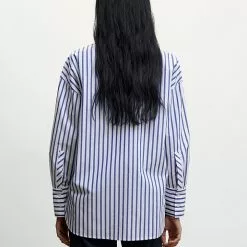 Mango Striped Cotton Shirt -Mango popular store mango 1044 6059046 3