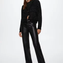 Mango Metallic Yarn Tweed Cardigan 13 Mango Metallic Yarn Tweed Cardigan -Mango popular store mango 1045 0457636 5