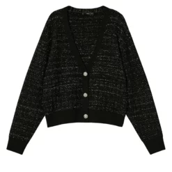 Mango Metallic Yarn Tweed Cardigan 15 Mango Metallic Yarn Tweed Cardigan -Mango popular store mango 1046 0457636 7