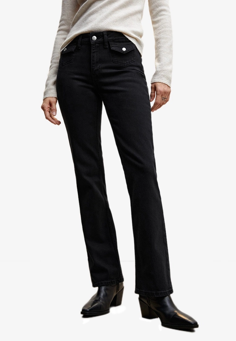 Mango Mid-Rise Flared Jeans 3 Mango Mid-Rise Flared Jeans