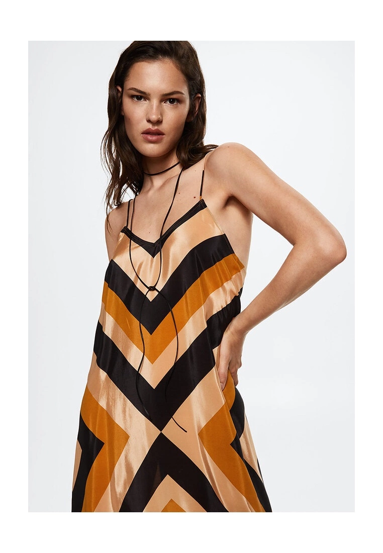 Mango Striped Satin Dress 5 Mango Striped Satin Dress - Image 3