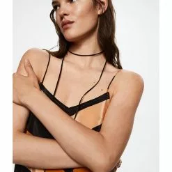 Mango Striped Satin Dress 11 Mango Striped Satin Dress -Mango popular store mango 1068 1850326 4