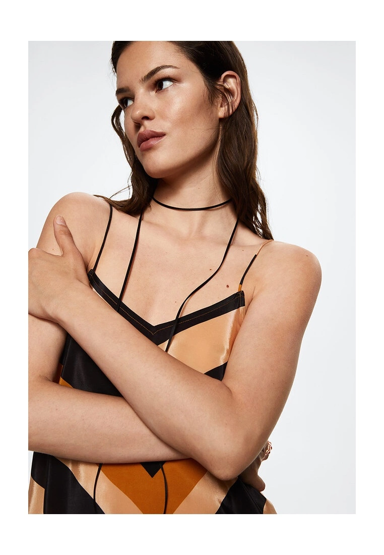 Mango Striped Satin Dress 6 Mango Striped Satin Dress - Image 4