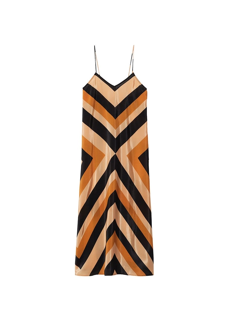 Mango Striped Satin Dress 8 Mango Striped Satin Dress - Image 6