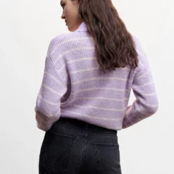 Mango Lurex Stripes Sweater -Mango popular store mango 1073 4957636 2