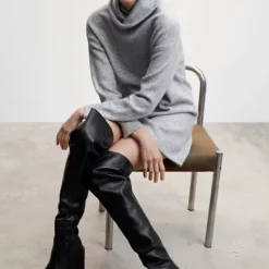 Mango Knitted Turtleneck Dress -Mango popular store mango 1081 3757636 4