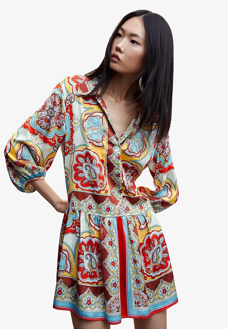 Mango Baroque Print Dress 3 Mango Baroque Print Dress