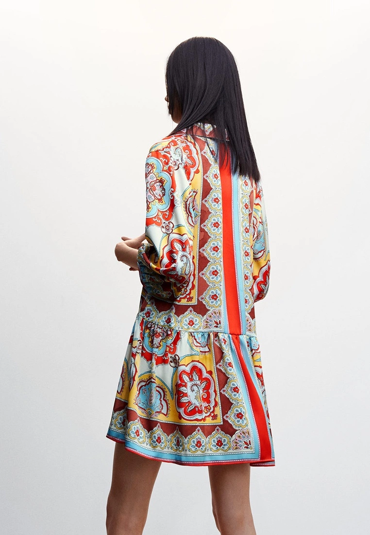 Mango Baroque Print Dress 4 Mango Baroque Print Dress - Image 2