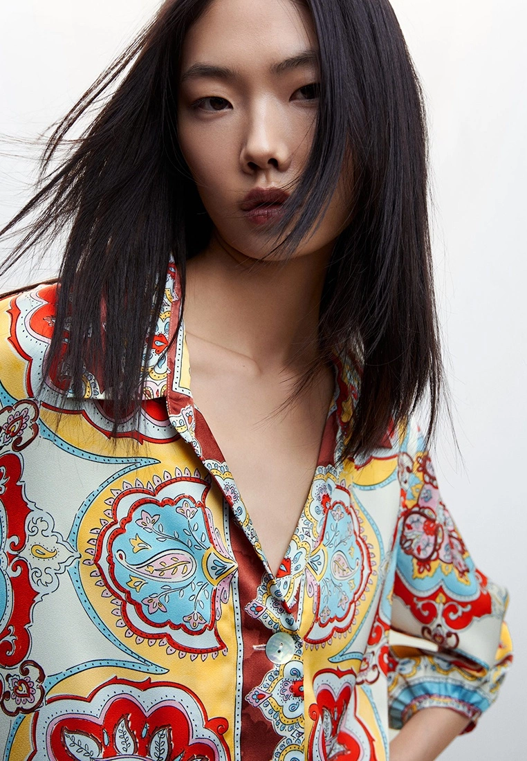 Mango Baroque Print Dress 6 Mango Baroque Print Dress - Image 4