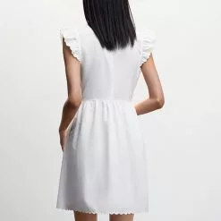 Mango Broderie Anglaise Cotton Dress 8 Mango Broderie Anglaise Cotton Dress -Mango popular store mango 1096 8557636 2