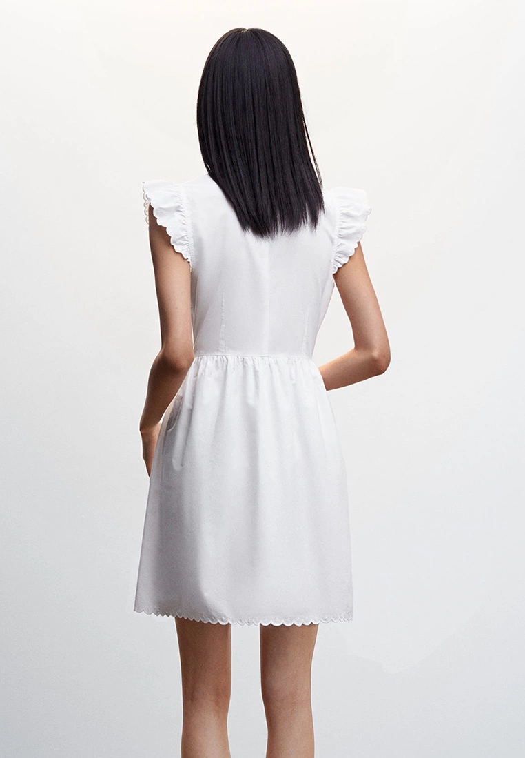 Mango Broderie Anglaise Cotton Dress 4 Mango Broderie Anglaise Cotton Dress - Image 2