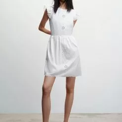 Mango Broderie Anglaise Cotton Dress 9 Mango Broderie Anglaise Cotton Dress -Mango popular store mango 1096 8557636 3