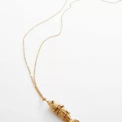 Mango Fish Pendant Necklace -Mango popular store mango 1100 5738836 3