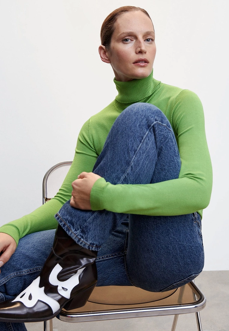 Mango Turtleneck Knitted Sweater 8 Mango Turtleneck Knitted Sweater - Image 6