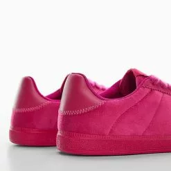 Mango Mono Coloured Leather Sneakers -Mango popular store mango 1109 9592436 4