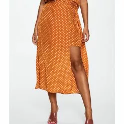 Mango Polka Dots Midi Skirt -Mango popular store mango 1115 7650326 2