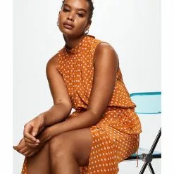 Mango Polka Dots Midi Skirt -Mango popular store mango 1116 7650326 6