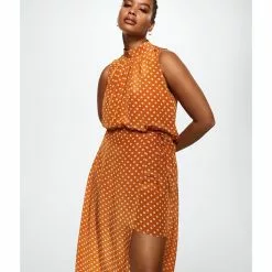 Mango Polka Dots Midi Skirt -Mango popular store mango 1116 7650326 7