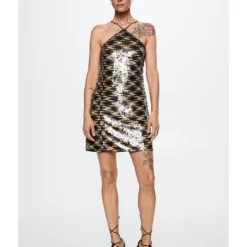Mango Short Sequin Dress -Mango popular store mango 1147 4450326 5