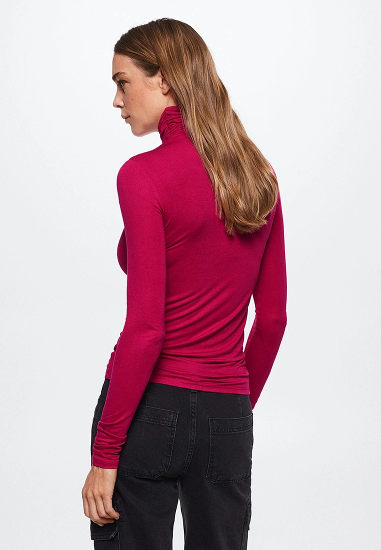 Mango Draped Turtleneck T-Shirt 4 Mango Draped Turtleneck T-Shirt - Image 2